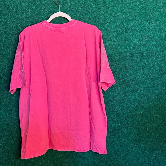 🌟SALE 100 NWT J. NNA Hot Pink Bejeweled Top - Picture 7 of 10